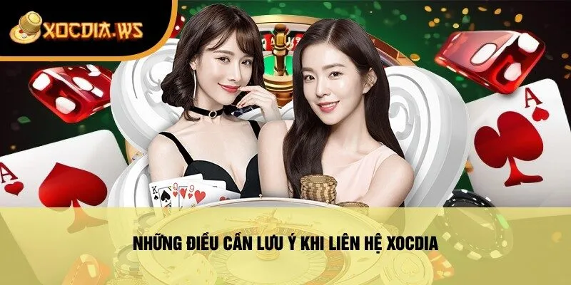 Những Điều Cần Lưu Ý Khi Liên Hệ Xocdia